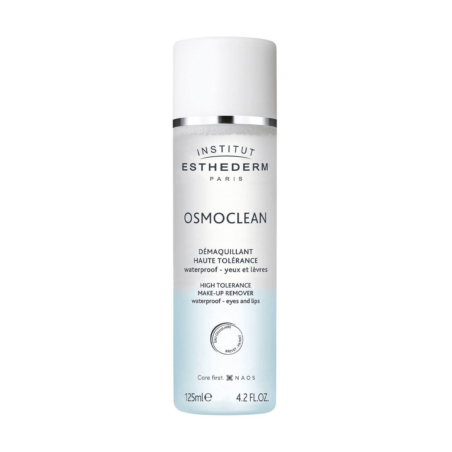 Мякий засіб для зняття макіяжу з очей та губ Institut Esthederm Osmoclean High Tolerance Make-Up Remover, 125 мл